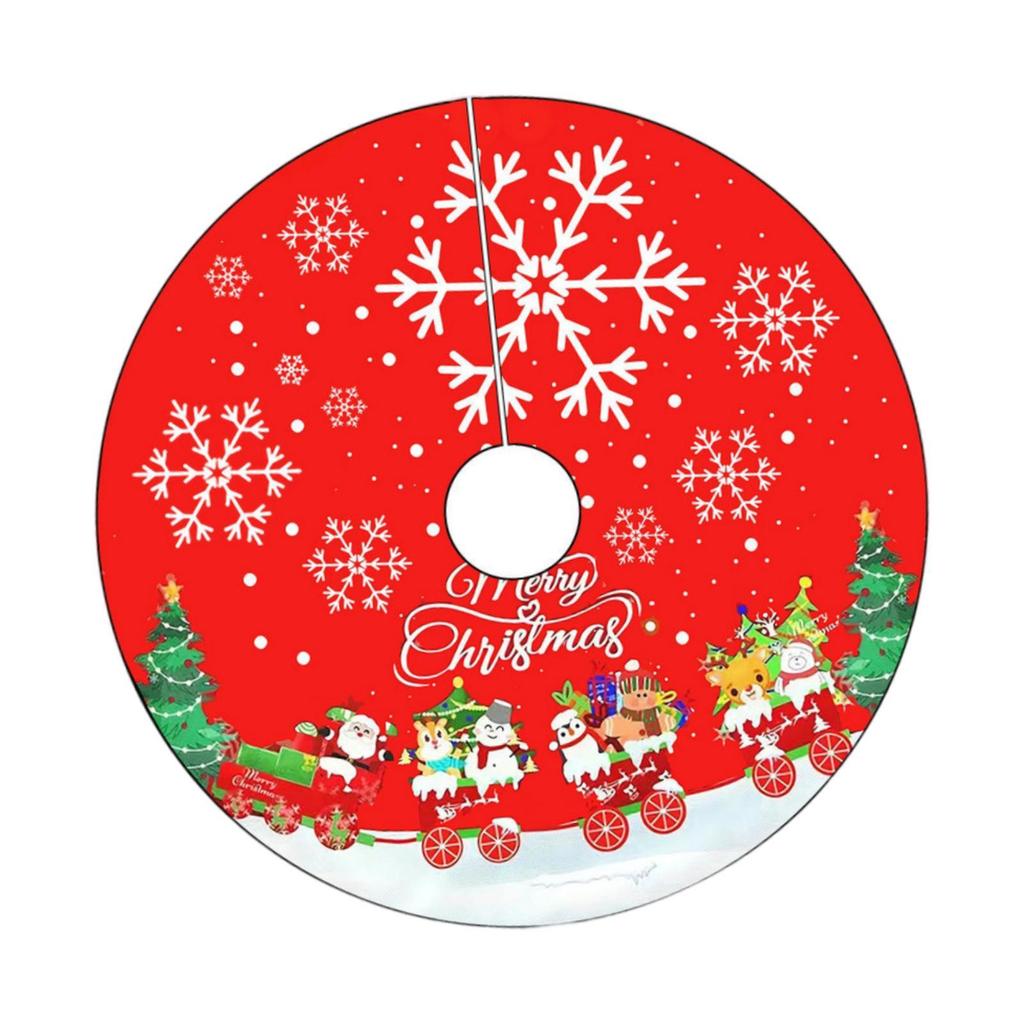 Christmas Tree Skirt Christmas Decoration Elegant Base DIY Tree Carpet Xmas Tree