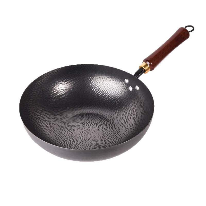 ZISIZ Wrought Iron Stir-fry Wok