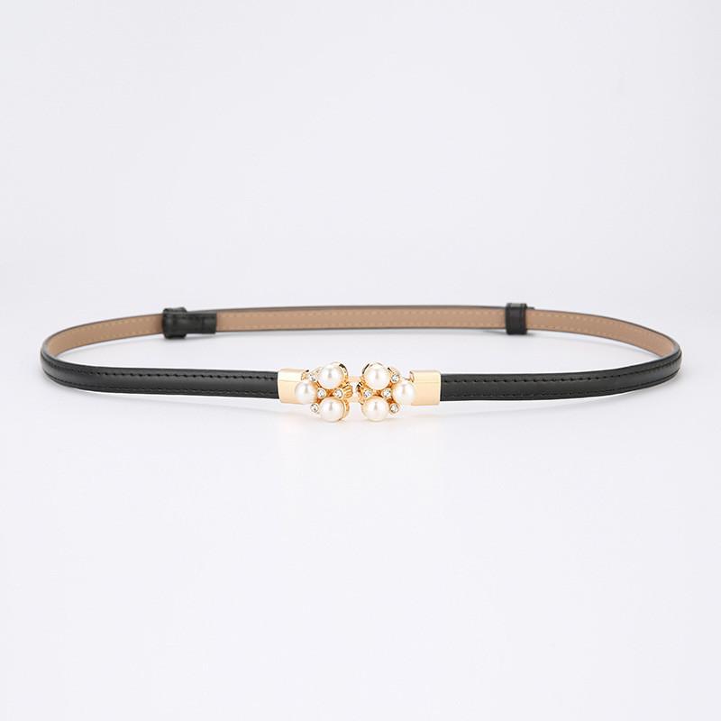 Elegant Leather Belt For Women With Alloy Buckle For Dress And Blouse Styling