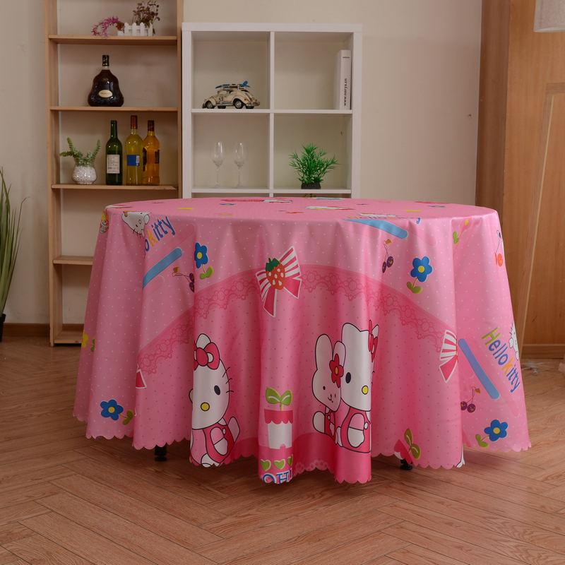 Hotel Tablecloth Children'S Birthday Party Cartoon Doraemon Robot Cat Tablecloth Animation Round Restaurant Tablecloth