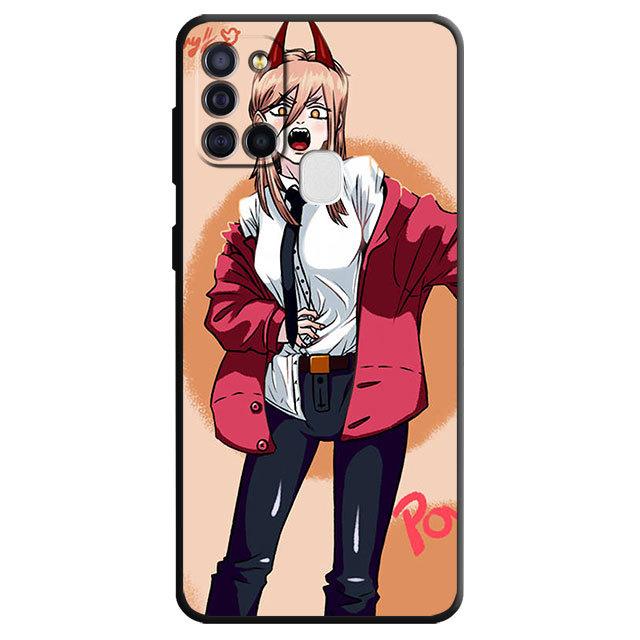 

Мягкий чехол из ТПУ для Samsung Galaxy A50 A03s A04s A10s A03 Core A04 A02s A10 A20e A70 A40 A02 A01, чехол с рисунком «Человек из бензопилы» в стиле аниме Samsung A50