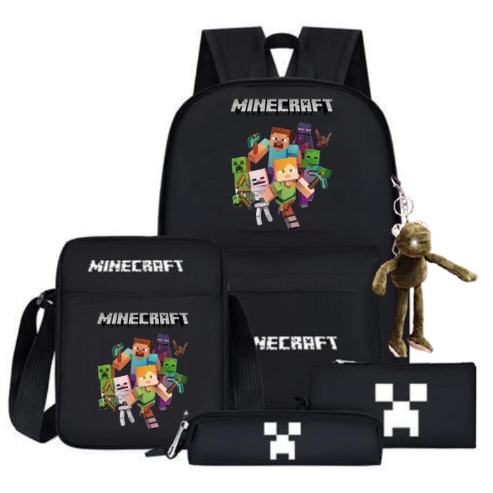 2024 My World Coolie Fear Backpack High School Junior High School Students Elementary School Boys and Girls Trendy Brand School Bag Endgame Person