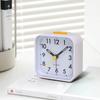 Simple Night Light Small Alarm Clock, Bedside Desktop with Snooze Function Household Creative Plastic Quartz Clock