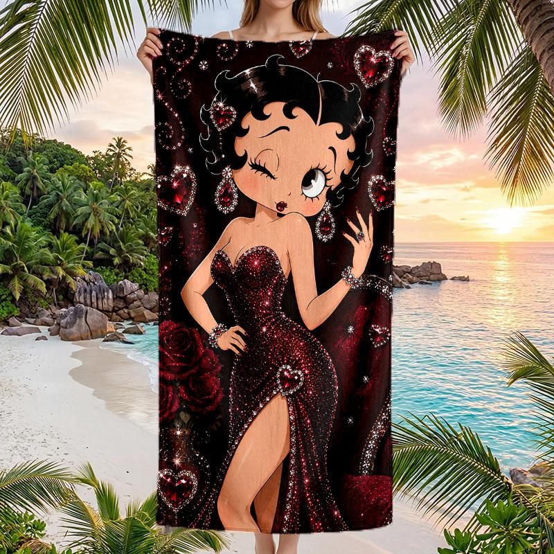 Large Beach Towel Quick Dry Absorbent Towel For Beach IndoorBetty Boop