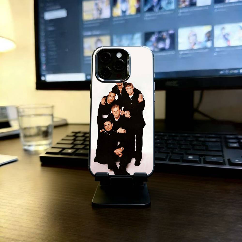 B-Backstreet Boys BSB Phone Case For iPhone 17,16,15,14,13,12,11 Plus,Pro Max,XS,Colorful Silver Black Cover