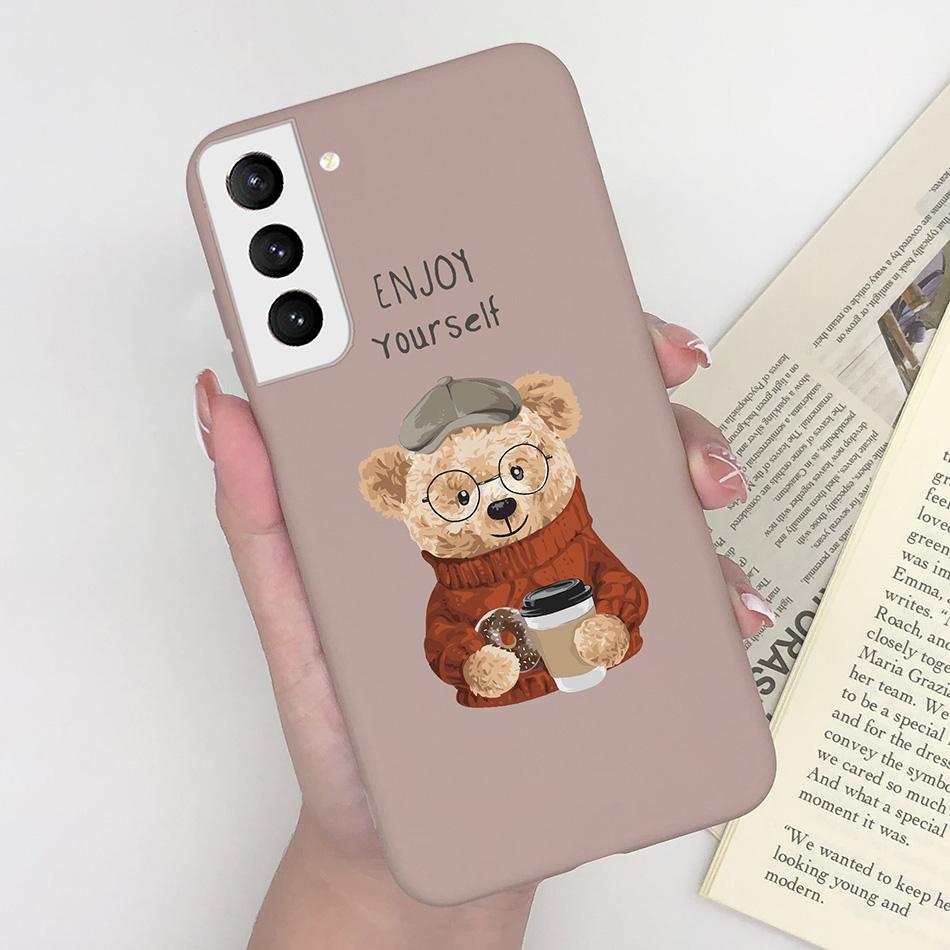 For Samsung Galaxy S21 Plus Ultra FE 5G Case Cute Painted Silicone Soft Protective Phone Cover for SamsungS21 S 21 FE Plus Ultra