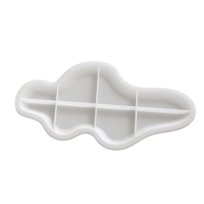 Multipurpose Large Oval Resin Tray Molds Sturdy Silicone Home Accessory Portable for Concrete Dishes Craft Supplies