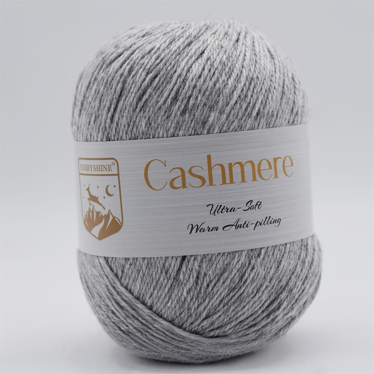 

6 мотков премиальной кашемировой пряжи – 50 г/моток 320 м Мягкая пряжа для вязания и крючком для рукоделия, связанного вручную – Роскошное теплое волокно для шарфов, шапок, свитеров