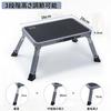 Rxakudedo Folding Step Stool, One-Step Footstool, Space-Saving, 150kg Bearing Capacity, Non-Slip Surface, Gray