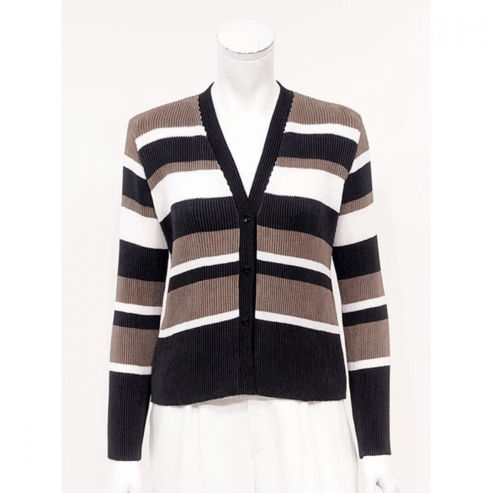 Specchio Pleated Cardigan Three Color 452 471 Single option