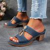 36-43 Summer Fashion Women Slip on Platform Peep Toe Plus Size Shoes for Women 36-43 Non-slip High Heel Sandals Women Slippers