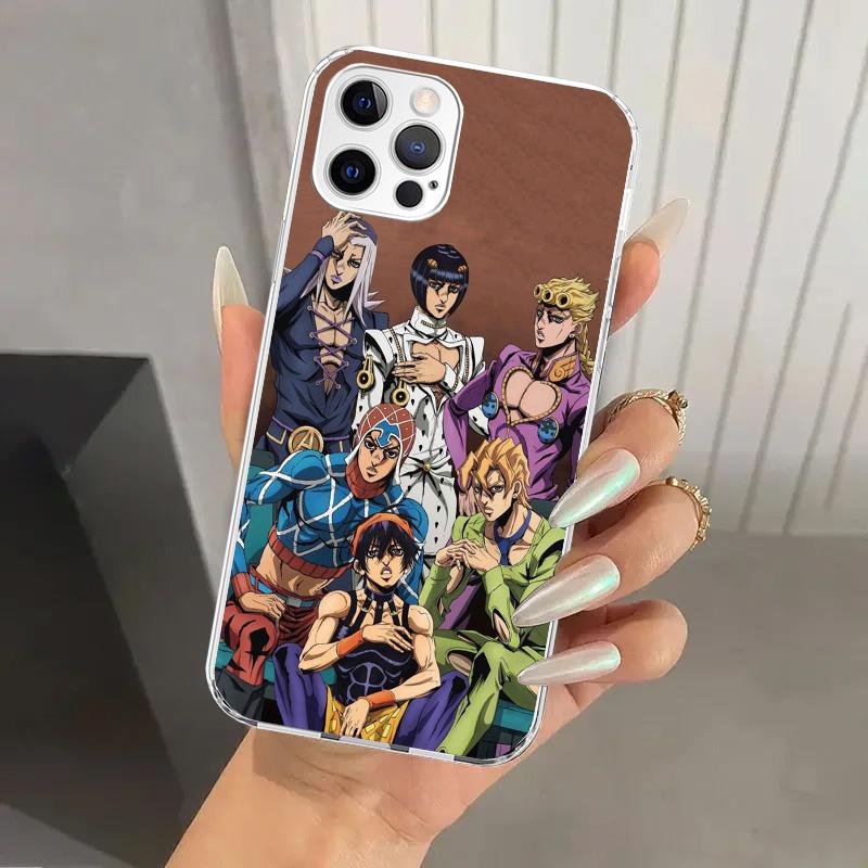 JoJo Bizarre Adventure Golden Wind Phone Case for Iphone 17 Air 16 15 Plus 14 13 Mini 12 11 Pro Max 16E 7 8 SE 2020 Soft Funda P
