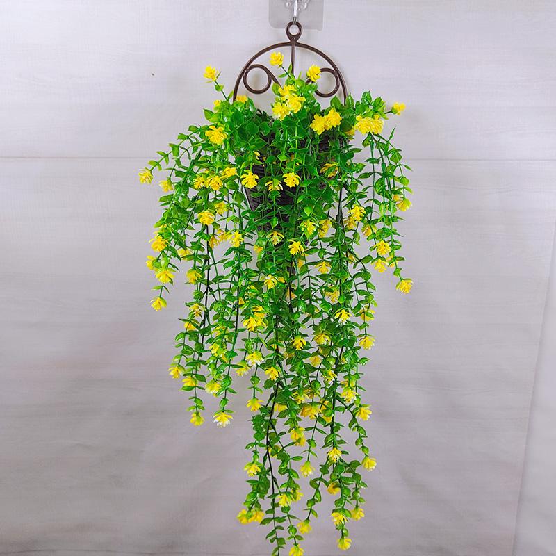 Verdor Montado en la Pared: Enredadera de Flores Artificiales Larga y Hojas Decorativas para Espacios Interiores/Exteriores
