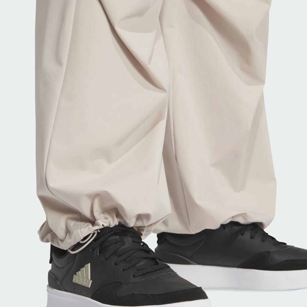 Adidas Logo Etikett Gewebte Lockere Freizeit Hose Damen Unterteile Wunder-Beige JJ1100