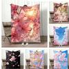 Plant Cherry Blossom Throw Lightweight 240g Flannel Blanket Soft Skin-friendly for Summer Cooling