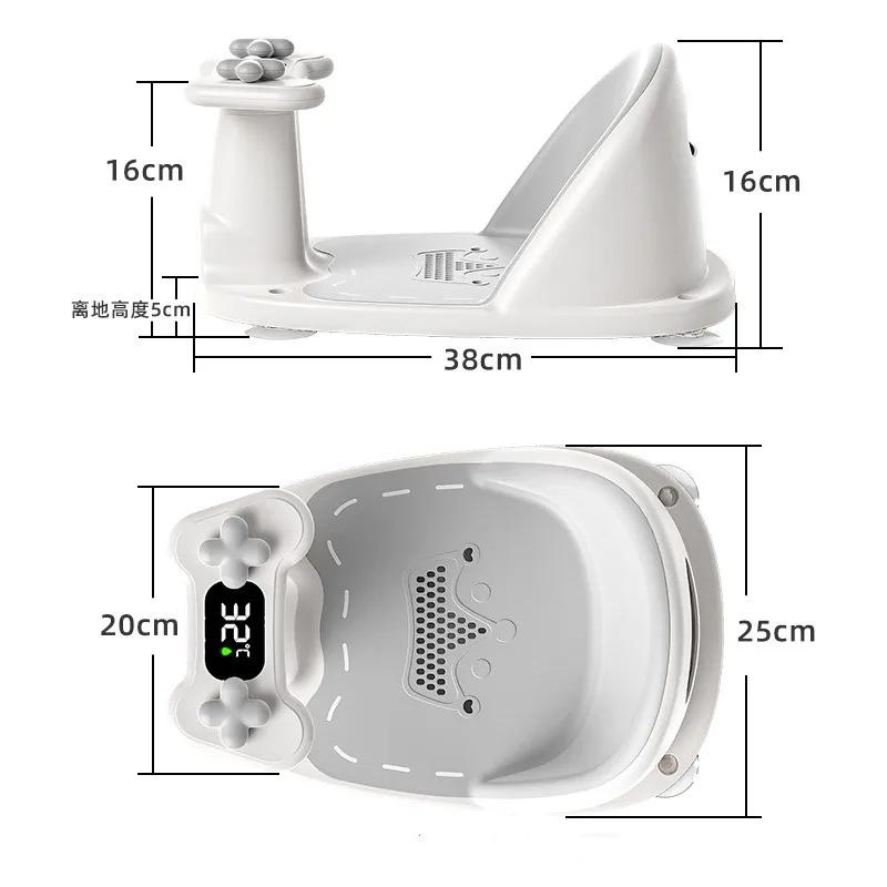 Children's Shower Seat Portable Shower Stand for Newborns and Young Children Children's Growth Accessories Temperature Sensing