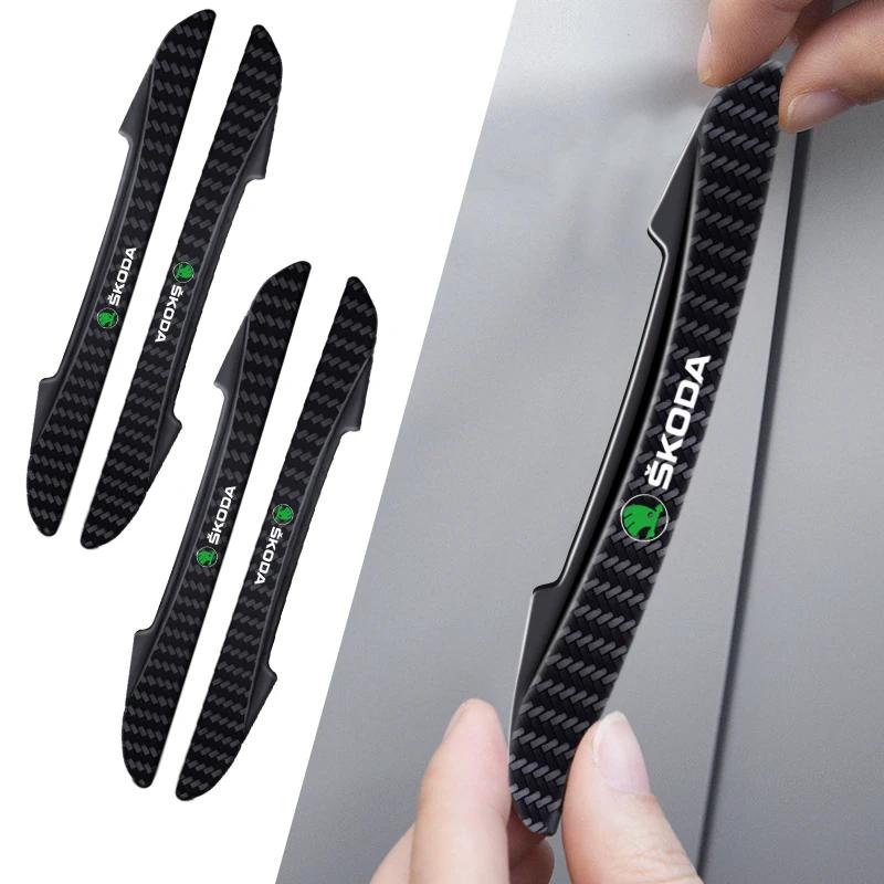 4PCS Bande Autocollante Pare-chocs de Protection Anti-collision de Porte Convient Pour Skoda Kamiq Kodiaq Karoq Yeti Octavia Fabia Rapid Superb hkdn85