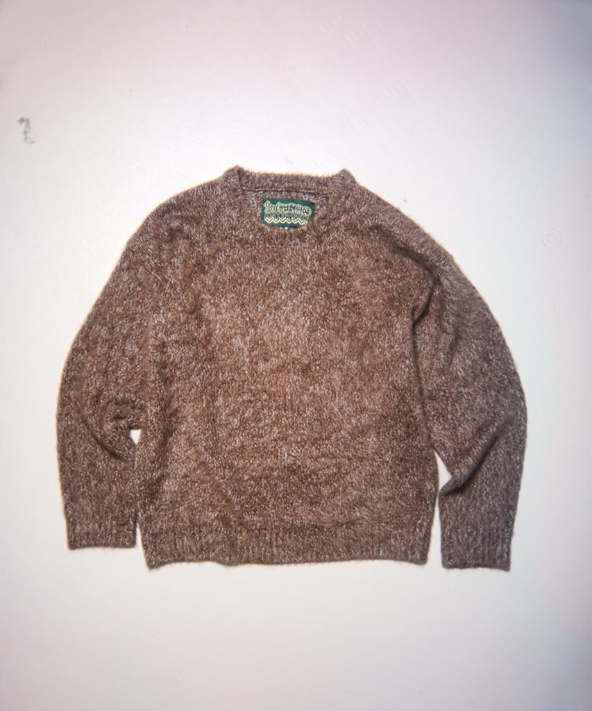 TOWTOW ARCHIVE Cozy Fuzzy Sweater Brown