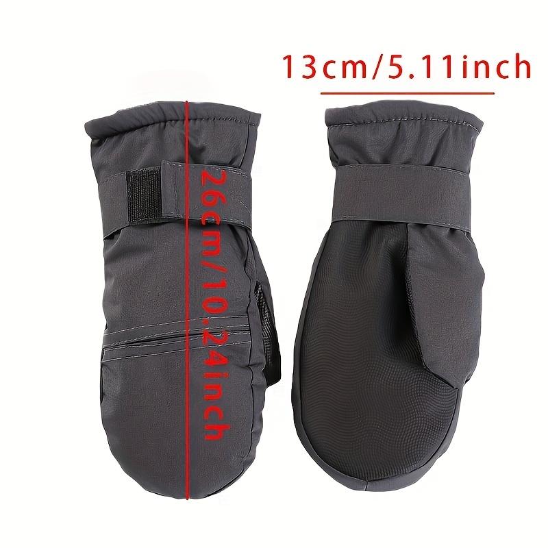 Rękawice zimowe - Ciepłe z podszewką z polaru do jazdy na nartach i aktywności na świeżym powietrzu, Można prać ręcznie