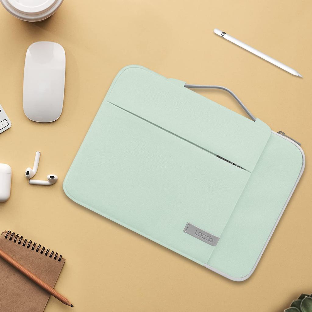 Lacdo Protection Shockproof Laptop Case Compatible with Inch Acer ASUS ZenBook 15 HP IdeaPad ThinkPad E590 Laptop Case Water Repellent Green 360° 15.6
