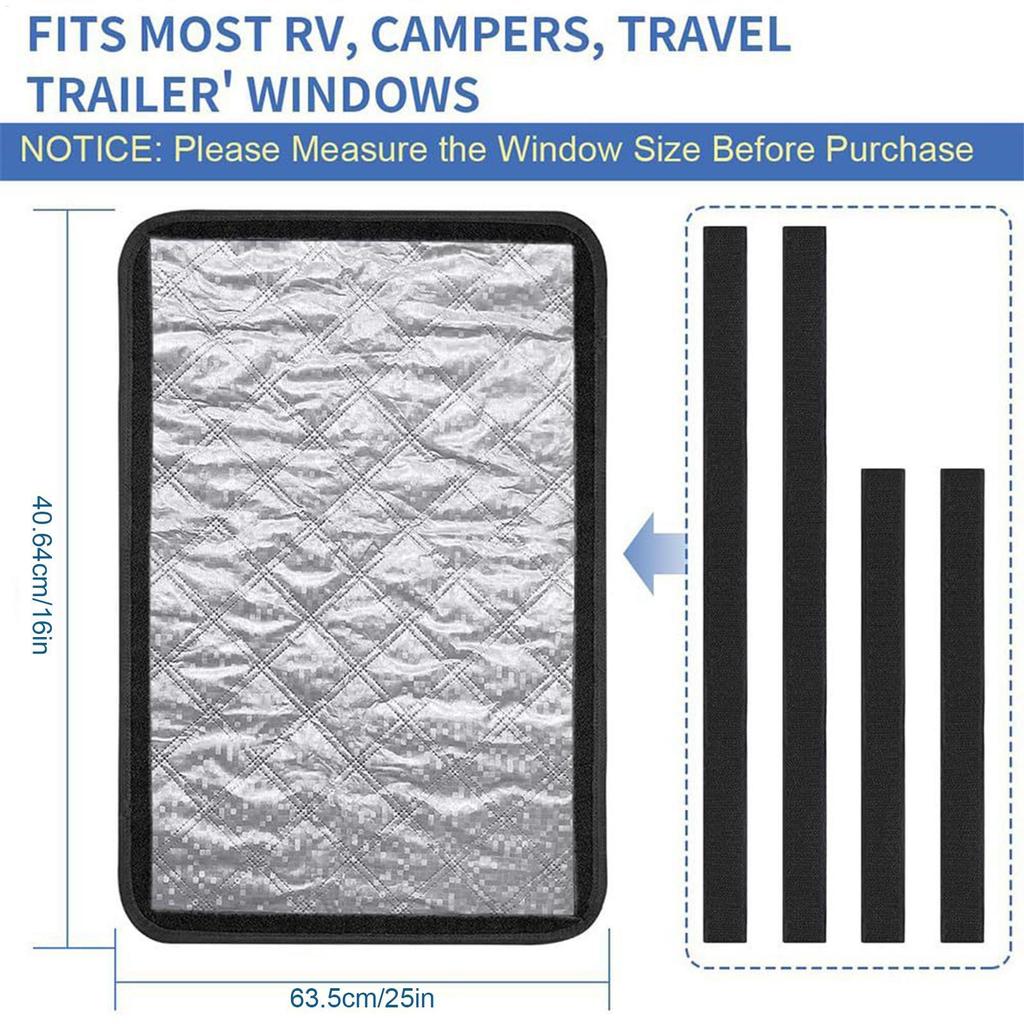 RV Door Window Cover Light-Blocking Curtains For Trailer Portable Light-Blocking RV Accessories For Travelers Enthusiasts Club