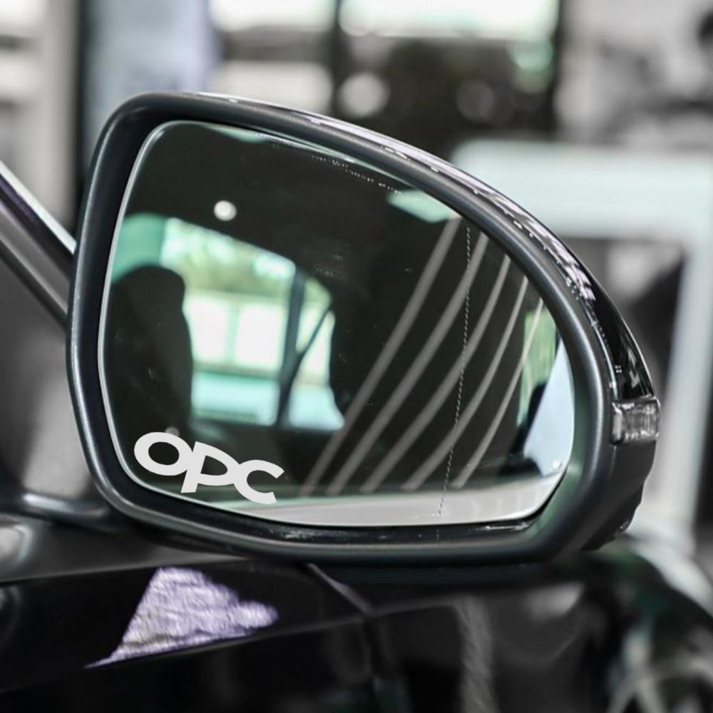 4pcs,car rearview mirror/makeup mirror stickersFor Opel OPC GTC Astra J H G K Insignia Corsa D B E Mokka Vectra Meriva kbd066