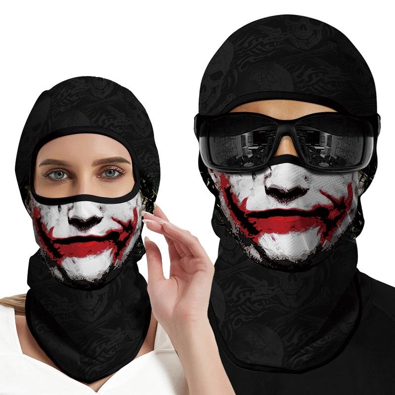 Summer Sunscreen Headgear For Men And Women Outdoor Motorcycle Riding Helmet Lining Headgear Fishing Funny Face Gini Face Mask