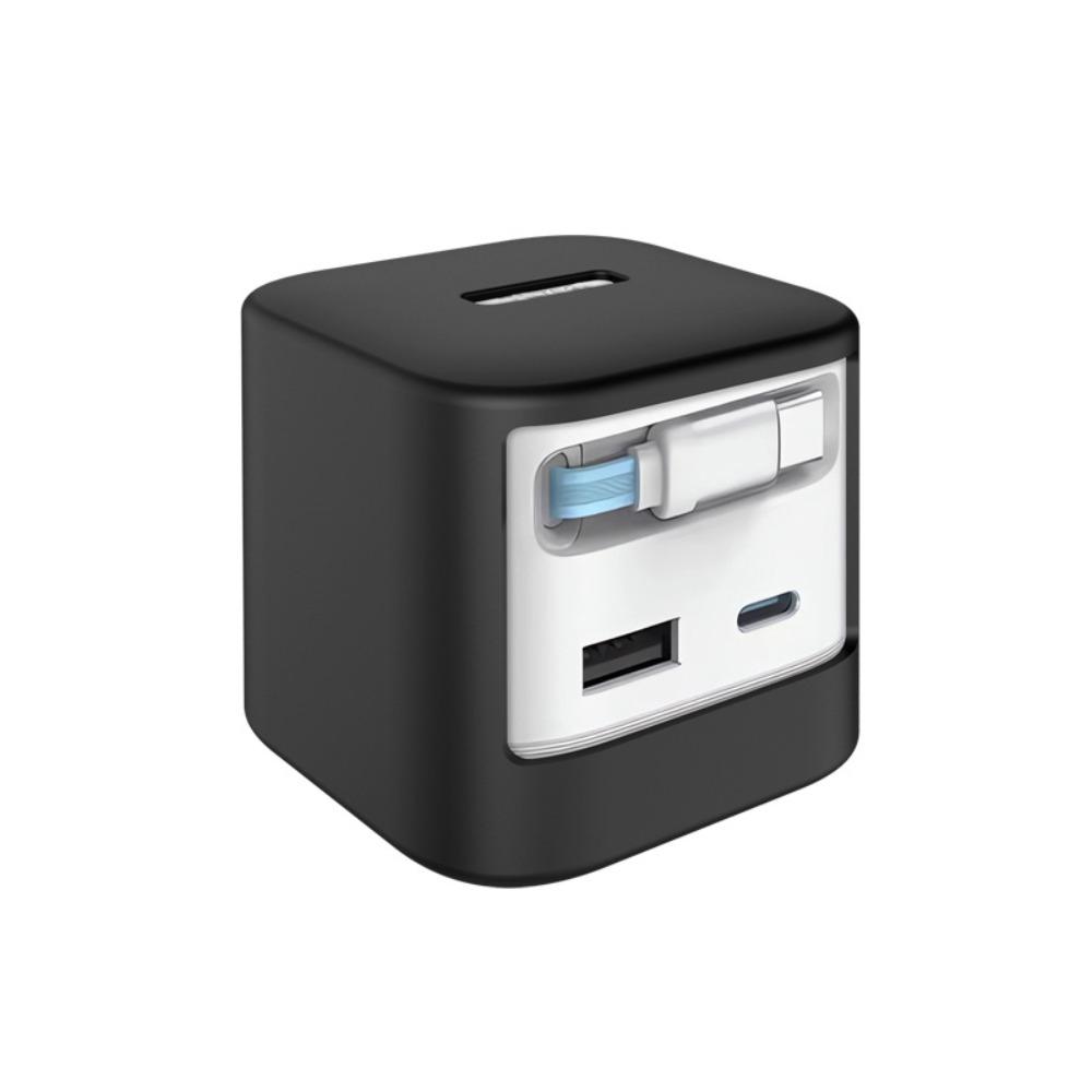 

Противоударный силиконовый чехол однотонный защитный чехол для зарядного устройства CUKTECH CP6 67 Вт для путешествий чёрный