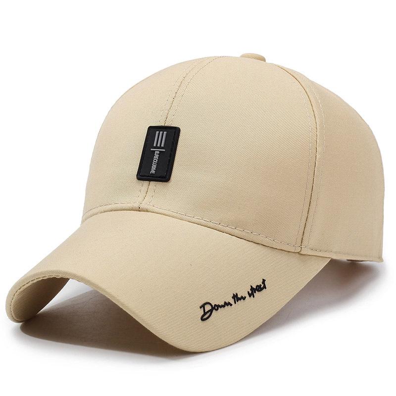 

Men s Spring/Summer Casual Duckbill Baseball Cap for Outdoor Sports Adjustable хаки
