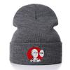 One Punch Man Ok Unisex Cotton Cartoon Embroidered Beanies Casual Hats Knitted Winter Hat Hard Hip Hop Skull Bonnet Hat
