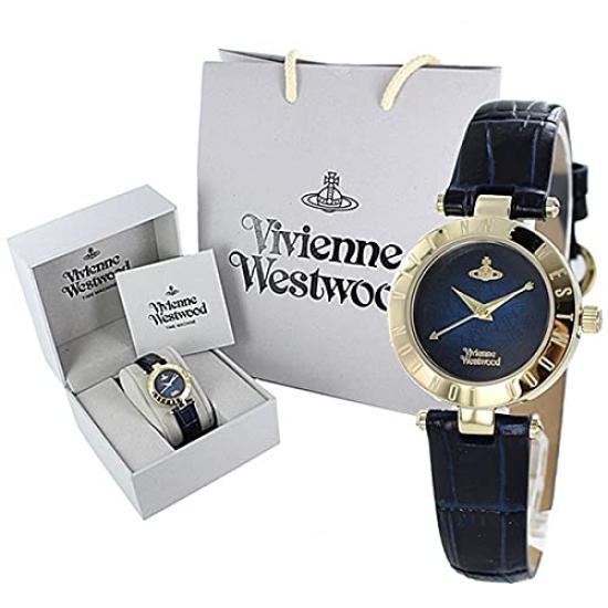 Gold Blue Navy Leather Watch with Shopper VV092NVNV [Vivienne Westwood] Women's [Item]