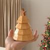 Stampo in Silicone per Natale Facile da Usare Stampo Riutilizzabile Stampo in Silicone ad Impilamento Albero di Natale per Cemento Gesso Argilla