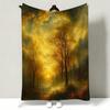 Joseph Mallord William Turner Throw Soft Warm Flannel Throw Blanket Multiuse for Sofa Bed Office Nap