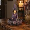 Vintage Style Storage Meditating Witch Jewelry Tray Gothic Resin Decorative Decoration Dish Mysterious Zen Desktop Organizer for Keys Trinkets Room