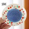 Manual Kitchen Grinding Tool Ceramic Garlic Grater Plate, Fruit Print Ginger Cheese Grinder, Mincer Multi-function Dish for Onion, Lemon, Vegetables,