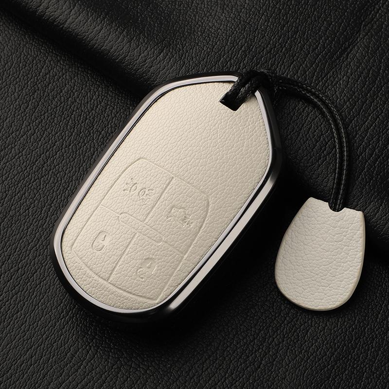 Custodia Cover Guscio Portachiavi Auto in Metallo e Pelle Fob Per Maserati Ghibli Levante Grancabrio Quattroporte Gt Granturism