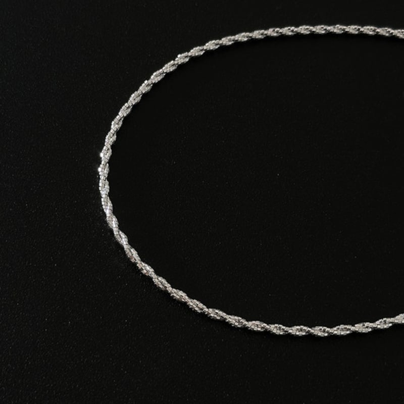 Mosxe [925silver] Sparkle Rope Necklace