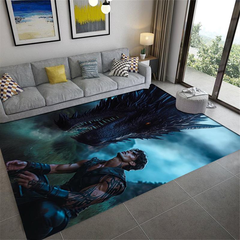 2025 New Fourth Wing Cool Carpet Rug for Living Room Bedroom Home Sofa Decoration,Kids play Non-slip Floor Mat45
