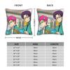 Aesthetic Saiki Kusuo Square Pillowcases Polyester Home  Cushion Cover Cute Decorative Throw Pillow Case 4545