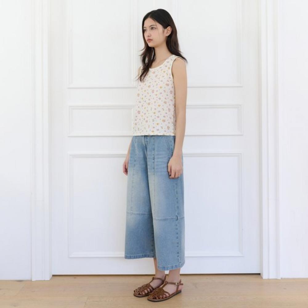 Thursday Island Sleeveless Top With Embroidered Trimming T264msl233w