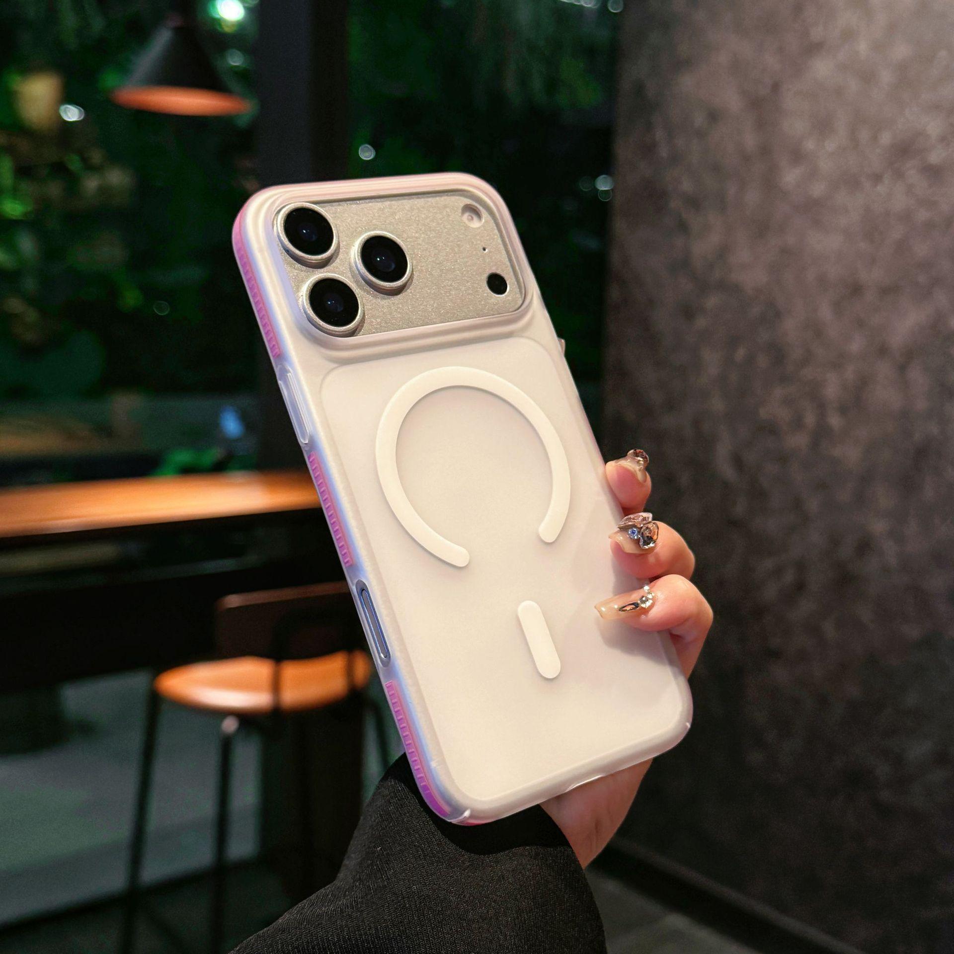 

Magnetic Anti-slip Case for iPhone 17 Pro Max: Ice Mist, Matte Skin-Feel, Protective Cover iPhone 16 PRO