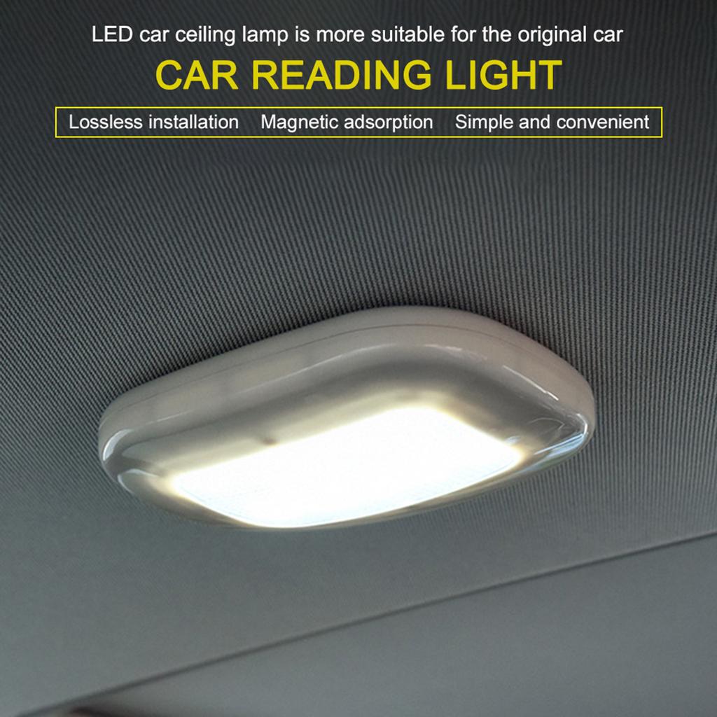 Universal Automobile Car Interior reading light Dome USB Charging Roof Ceiling Magnet Lamp Touching Type Night Light