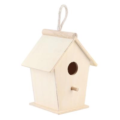 Nichoir en bois pour oiseaux, cage d'extérieur suspendue, fournitures pour animaux de compagnie, pour perruches ondulées