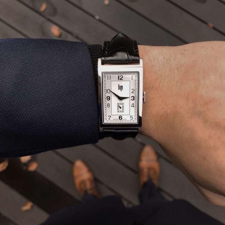 RIP Churchill T18 Silver Crocodile Dark Gray Leather