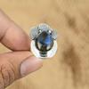 Third Eye Chakra Pear Labradorite Gemstone 925 Silver Daughter Wedding Boho Ring