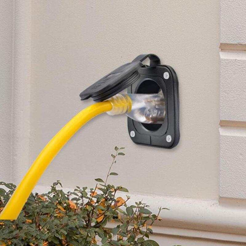 RVs Power Cord Plug Inlet 125V 15 AMP NEMA 5-15 Boat Truck Marine Shore Trailer