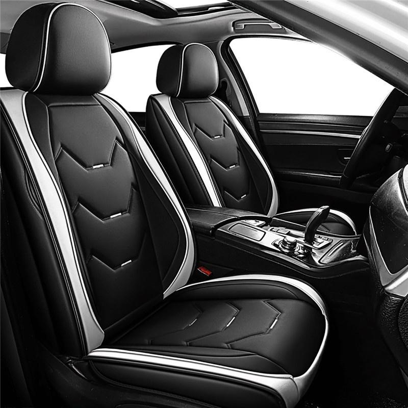 Buy SEAMETAL PU Leather Seat Covers Interior Car Seat Cover Set Universal Four Seasons Protector