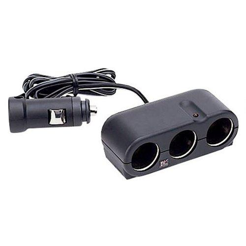 Tsuchiya Yac CE-302 Car Supplies, Socket Distributor, CE Triple Socket, 24 V, Extension 3.3 ft (1 m) Cord Included