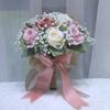 Rose Bridal Bouquet Artificial Silk Flower Eco-Friendly Ball Shape Wedding Graduation Decoration Handheld Romantic Bouquet