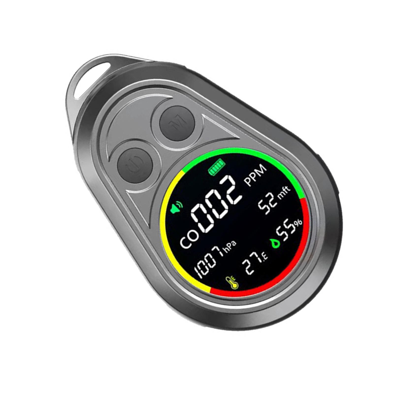 Multifunction CO Meter Measure Atmospheric Pressure Temperature Altitudes Humidity Carbon Monoxide Detectors with Alarm 1